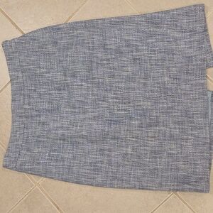 Ann Taylor LOFT Blue Textured Pencil Skirt size 10